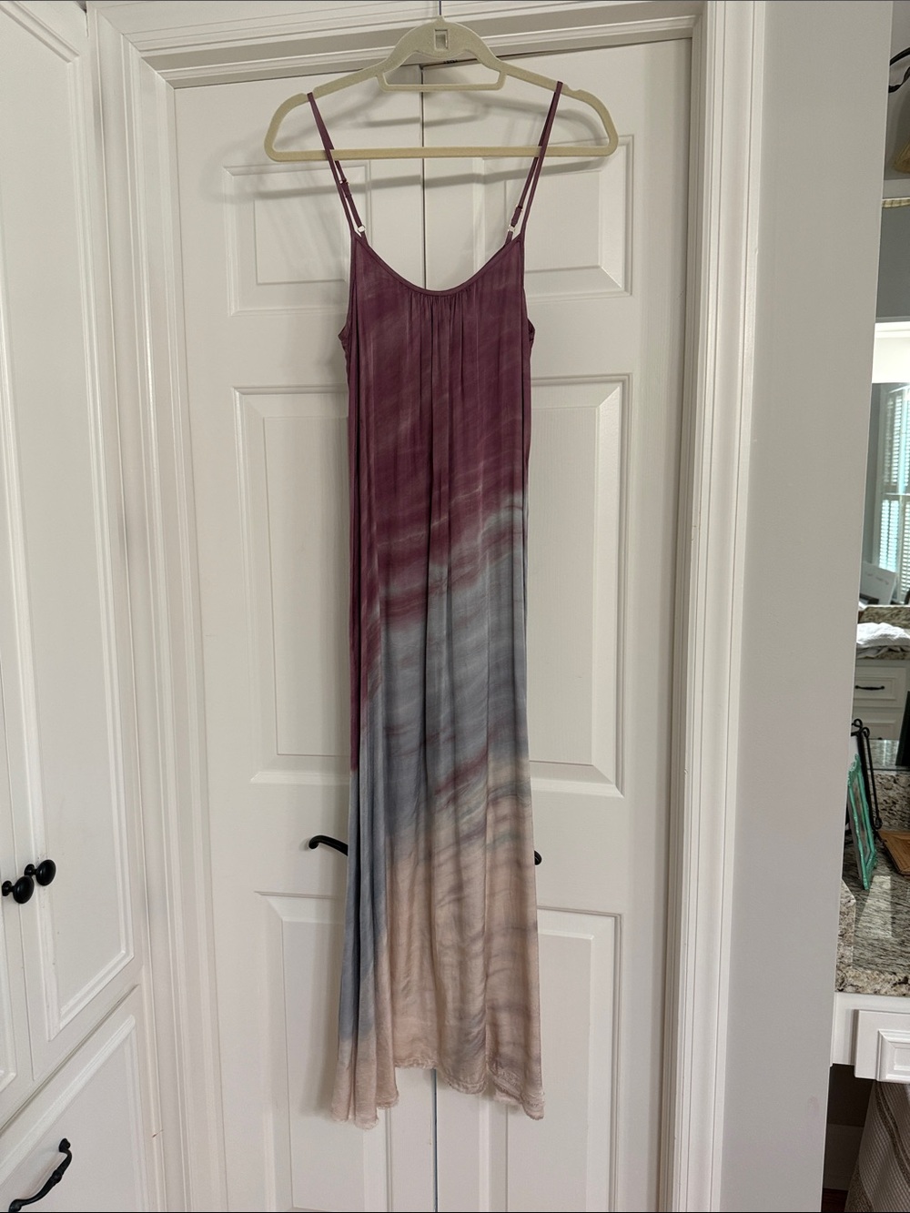 Nation LTD Sleeveless Ombre Maxi Dress in Plum, Gray & Tan